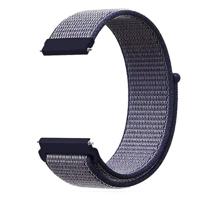 By Qubix - Sport Loop nylon bandje - Donkerblauw - Compatible met Garmin Vivoactive 6 / Vivoactive 5 / Vivoactive 3 - Compatible Garmin bandje - Bandbreedte: 20mm