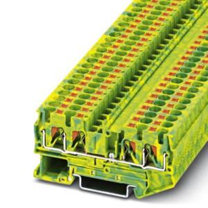 Phoenix Contact 3211809 Aardklem 3-etages 6.2 mm Snelaansluiting Groen, Geel 1 stuk(s)