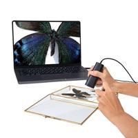 IPEVO P2V ULTRA 4K/13MP objectcamera met cameraclip, 1 cm supermacrofocus, handheld, webcam en doc-camera, ingebouwde microfoon met AI-ruisonderdrukking, voor close-up demo, onderwijs en online
