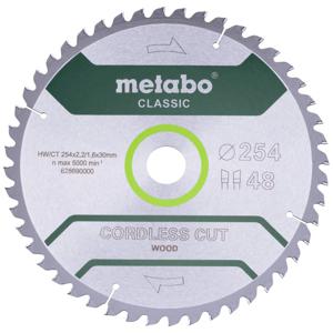 Metabo 628691000 Cirkelzaagblad 254 x 30 mm Aantal tanden: 48 1 stuk(s)