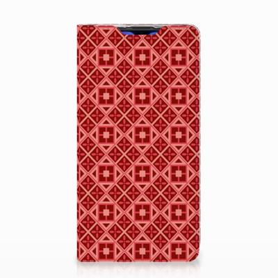 Huawei P30 Hoesje met Magneet Batik Rood