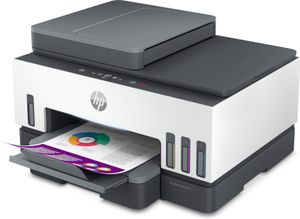 HP Smart Tank 7605 All-in-One, Printen, kopiëren, scannen, faxen, ADF en draadloos, Invoer voor 35 vel; Scans naar pdf; Dubbelzijdig printen