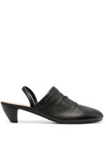 Marsèll mules en cuir à bride arrière - Noir