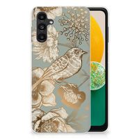 TPU Case voor Samsung Galaxy A13 | A04s Vintage Bird Flowers - thumbnail