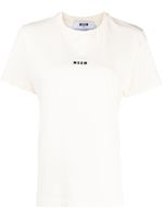 MSGM t-shirt en coton à logo imprimé - Tons neutres