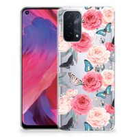 OPPO A93 5G TPU Case Butterfly Roses - thumbnail