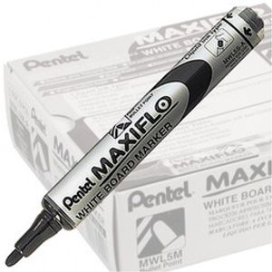 Pentel Maxiflo markeerstift Kogelpunt Zwart