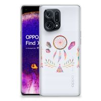 OPPO Find X5 Telefoonhoesje met Naam Boho Dreamcatcher - thumbnail