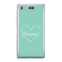 Forever heart pastel: Sony Xperia XZ1 Compact Transparant Hoesje