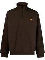 Carhartt WIP sweat American Script à fermeture zippée - Marron