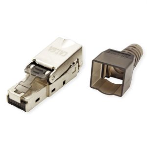 Value Value op locatie monteerbare RJ-45-stekker Cat.6A (klasse EA), STP 26.99.0373 Zilver (metallic) 1 stuk(s)