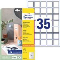 Avery-Zweckform QR-code etiketten L7120-25 (N/A ),Wit, Vierkant, 875 stuk(s), Permanent hechtend - thumbnail