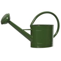 Donkergroene zinken tuinbewatering/kamerplanten gieters 5 liter - Gieters