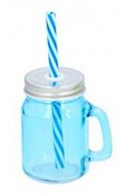 TOM mason jar 130 ml glas blauw