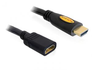 Delock 83080 Kabel High Speed HDMI met Ethernet - HDMI A male > HDMI A female 2 m