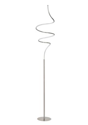 HighLight vloerlamp Curle - mat staal HighLight vloerlamp Curle - mat staal