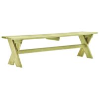 vidaXL Tuintafel 170x73x70 cm geïmpregneerd grenenhout