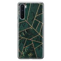 OnePlus Nord siliconen hoesje - Abstract groen