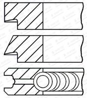 Zuigerveerset GOETZE ENGINE, u.a. für Abarth, Fiat, Alfa Romeo, Opel, Lancia - thumbnail