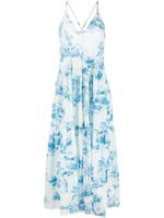 RED Valentino Toile de Jouy-print midi dress - Blanc - thumbnail