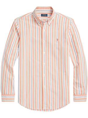 Polo Ralph Lauren Gestreept katoenen overhemd met klassiek kraag - Wit Polo Ralph Lauren Gestreept katoenen overhemd met klassiek kraag - Wit