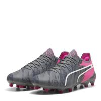 Puma - King Ultimate Rush Fg ag - 10782401 - Kleur: Grijs-Roze - Maat: 42 EU