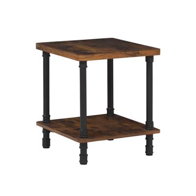 Beliani VERIL - Nachtkastje-Donkere houtkleur-Spaanplaat Beliani VERIL - Nachtkastje-Donkere houtkleur-Spaanplaat