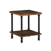 Beliani VERIL - Nachtkastje-Donkere houtkleur-Spaanplaat