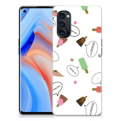 OPPO Reno4 Pro 5G Siliconen Case IJsjes