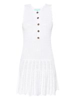 Melissa Odabash robe Rosy courte en crochet - Blanc