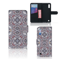 Samsung Galaxy M10 Bookcase Flower Tiles - thumbnail