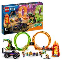 LEGO CITY Stuntz dubbele looping stuntarena 60339 - thumbnail