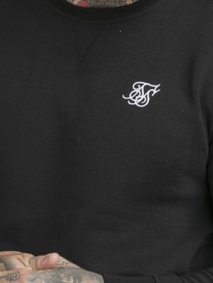 Sik Silk / trui Crew in zwart