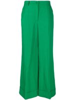 P.A.R.O.S.H. pantalon droit à plis marqués - Vert