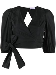 RED Valentino blouse cache-cœur à col v - Noir