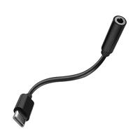 muvit Voor Change adapter type C naar 3,5 mm jack, zwart