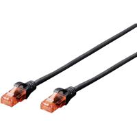 Digitus DK-1612-050/BL RJ45 Netwerkkabel, patchkabel CAT 6 U/UTP 5.00 m Zwart Verdraaide paren 1 stuk(s) - thumbnail