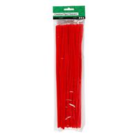 Creativ Company Chenille Rood 30cm, 50st. - thumbnail