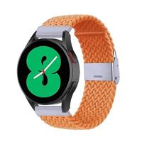 By Qubix - Compatible met Garmin Forerunner 55/245 / 645 - Braided nylon bandje - Oranje - Compatible Garmin bandje - Bandbreedte: 20mm