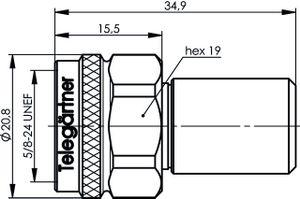 Telegärtner J01026A0012 J01026A0012 Afsluitweerstand 1 stuk(s)