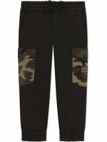 Dolce & Gabbana Kids pantalon de jogging à poches cargo - Noir