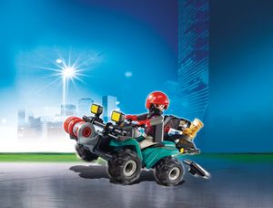 Playmobil City Action Bandiet en quad met lier