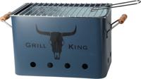 BBQ Grill King Houtskoolbarbecue 33,5 x 22 cm Matblauw - thumbnail