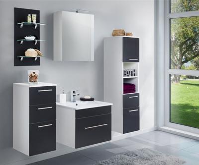 Saniclear Viva badmeubelset 5-delig 60cm zwart