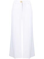 Moschino wide-leg cropped trousers - Blanc - thumbnail