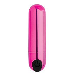 10X Vibrating Metallic Bullet - Pink