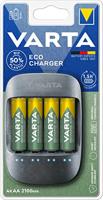 Varta 57680101451 Eco Charger, 800mAh 4 x AA, zwart