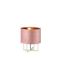 Fischer & Honsel Schemerlamp Aura roze velvet 50393 - thumbnail