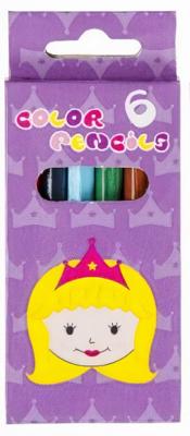 LG-Imports kleurpotloden Prinses 9 cm hout 6 stuks LG-Imports kleurpotloden Prinses 9 cm hout 6 stuks
