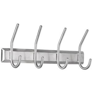 ALCO Kapstoklijst 2841 Wandgarderobe Aantal haken: 4 (b x h x d) 315 x 130 x 70 mm RVS Zilver 1 stuk(s)